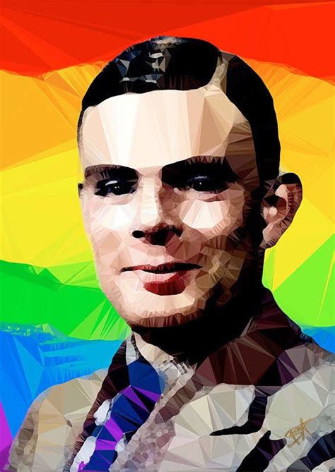 Alan Turing Ii By Baiba Auria Signed Fine Art Print Etsy