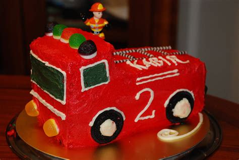 For Scott Truck Birthday Cakes Kids Birthday Party Cake Firetruck