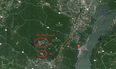 The Basic School Tbs Map Of Camp Barrett Quantico