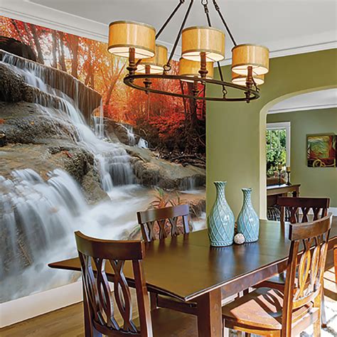 Autumn Waterfall Wall Mural Brewster Home Fashions Touch Of Modern