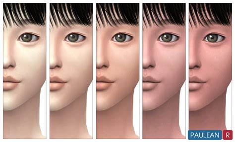 Sims 4 Asia Face Detail And New Skin Tone N1 內雙臉部細節和新的膚色