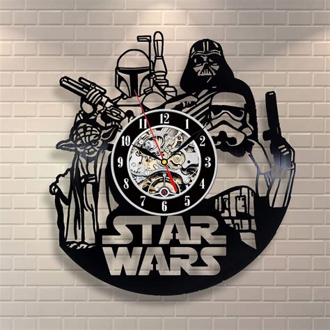 Kovides Star Wars The Force Awakens Wall Clock Vintage