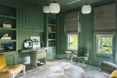 wutbot on design room [r roomporn] card room green farrow and ball office by gillian segal