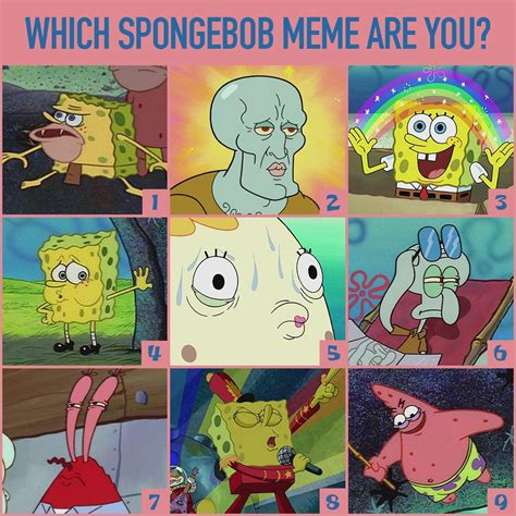 Spongebob On Twitter Which Spongebob Meme Are You