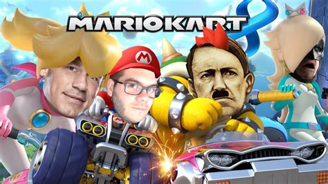 Mario Kart 8 Online Duelos Contra John Cena Batman Y Hitler Youtube