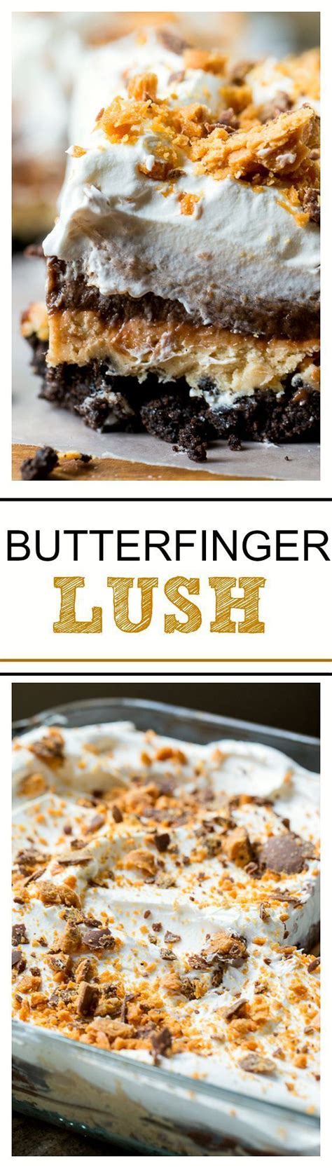 This isn't just any lush recipe as it is for butterfinger chocolate and peanut butter lush! Butterfinger Chocolate and Peanut Butter Lush - Spicy ...