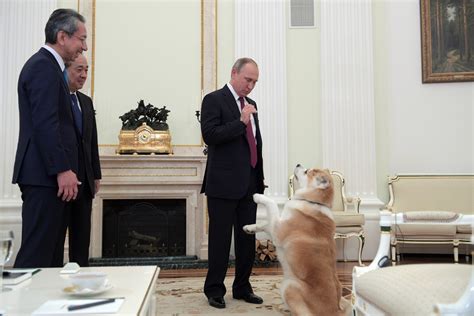 Russian President Vladimir Putin Puts His Dog Diplomacy On Display