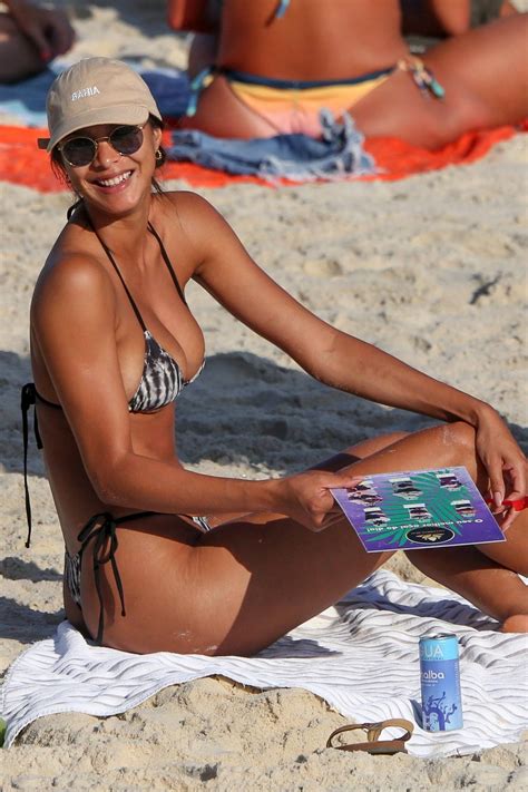 Lais Ribeiro Shows Off Her Bikini Body While Soaking Up The Sun On A Beach Day With Husband