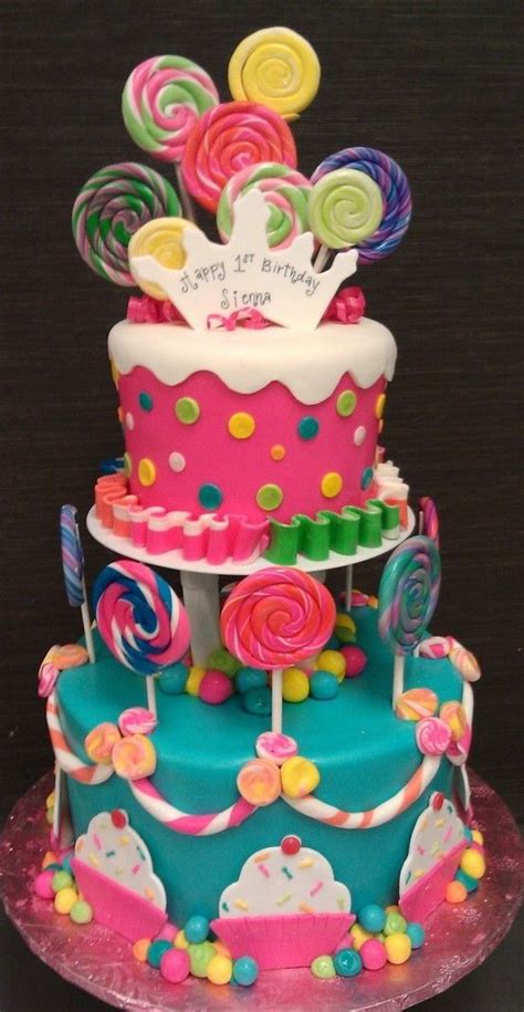 Candyland Birthday Cake Candyland Cake Candy Cakes Party Cakes