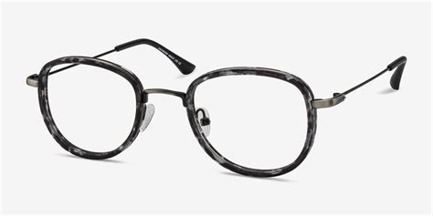 Vagabond Cool Classy Grayscale Floral Frames Eyebuydirect Eyebuydirect Grey Floral Vagabond