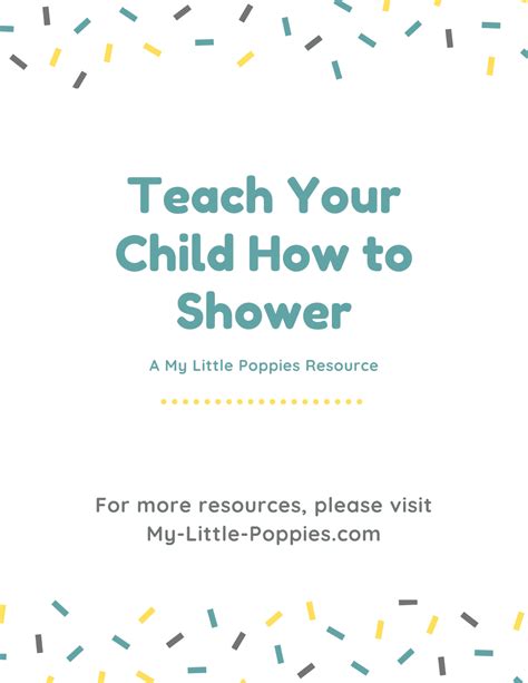 How To Shower A Super Simple Life Skills Resource My Little Poppies