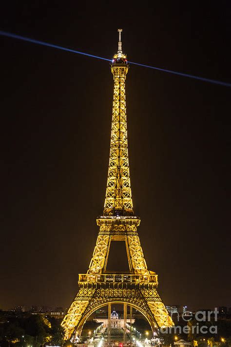 Eiffel Tower In Gold Photograph By Rhonda Krause Fine Art America