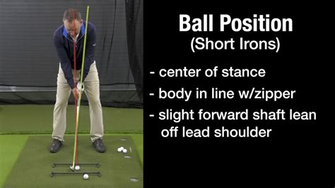 Correct Golf Ball Position For Irons Usgolftv