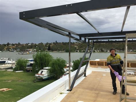 House Boat Roof Frames All Aluminium 100 X 100 X 60 Shs Roof