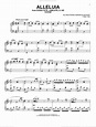 Alleluia sheet music for piano solo (PDF-interactive)