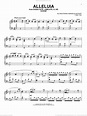 Alleluia sheet music for piano solo (PDF-interactive)