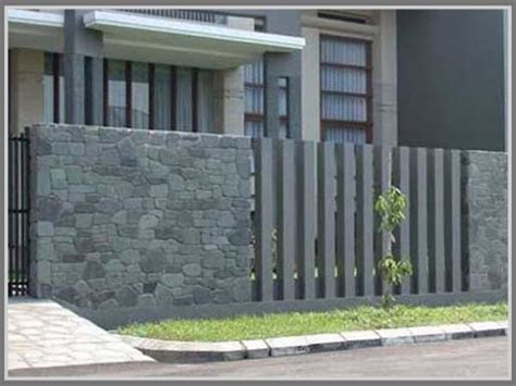 Kumpulan Contoh Pagar Rumah Minimalis Modern Yang Mewah