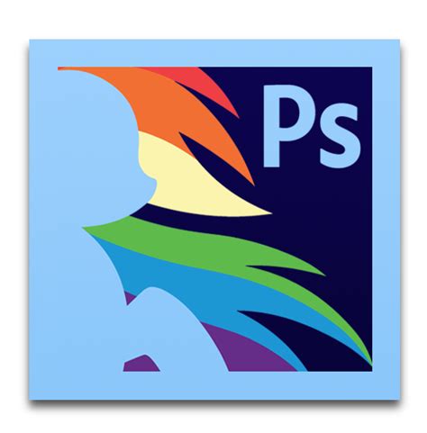 Adobe Photoshop Cs6 Rainbow Dash Icon By Frame Maker Arts On Deviantart