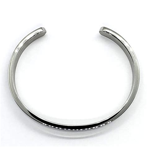 Stainless Steel Cuff Bracelet Silver Natural Frequency Products