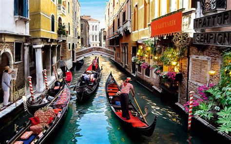 1080x2340px Free Download Hd Wallpaper Romantic Walk Gondola In