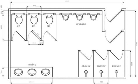 Bathroom Layout With Urinal Affordable And Efficient Residential