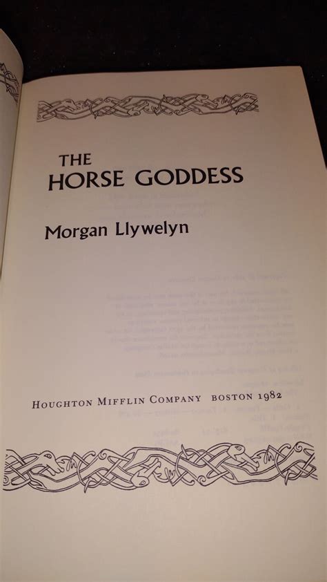 The Horse Goddess By Morgan Llywelyn Etsy