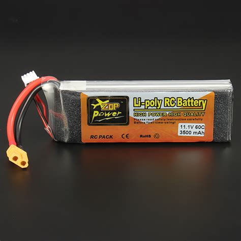 Zop Power 11 1v 3500mah 3s 60c Lipo Battery Xt60 Plug Sale Banggood