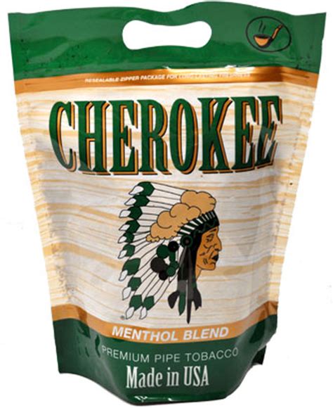 Cherokee Fine Cut Tobacco Menthol 16 Oz Bag