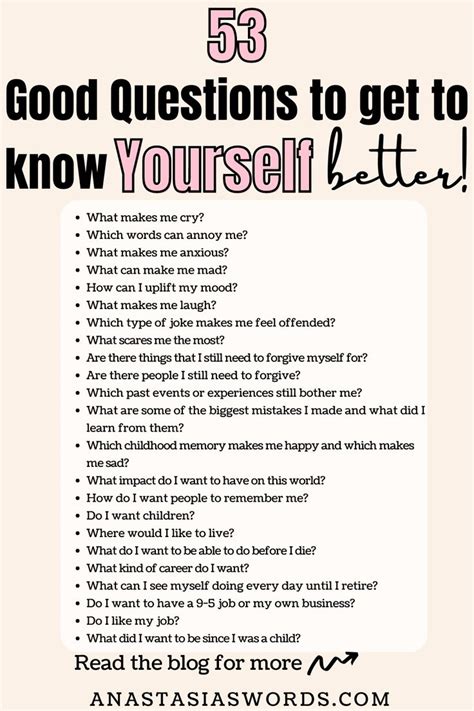 Good Questions To Get To Know Yourself Better This Or That Questions Getting To Know You