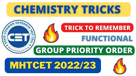 Trick To Remember Functional Groups Priority Order Organic Chemistry