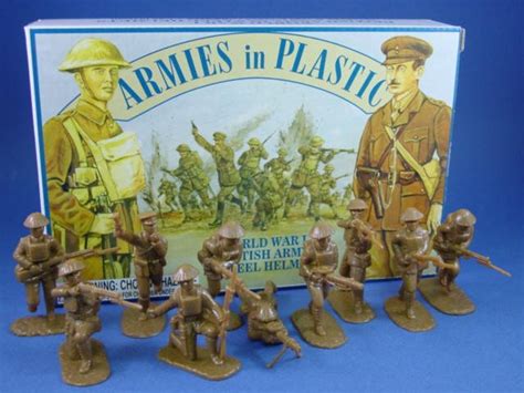 Armies In Plastic 54mm Wwi British Infantry 20 Figures In Khaki