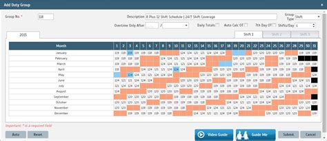 Three Section 12 Hr Shift Rotation Free Rotation Schedule Template