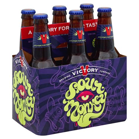 Victory Sour Monkey Beer 12 Oz Bottles Shop Beer At H E B