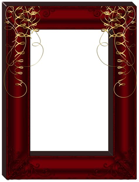 Minted's beautiful picture frames are the perfect accessory for any wedding celebration. Transparent Dark Red Frame | Gallery Yopriceville - High ...