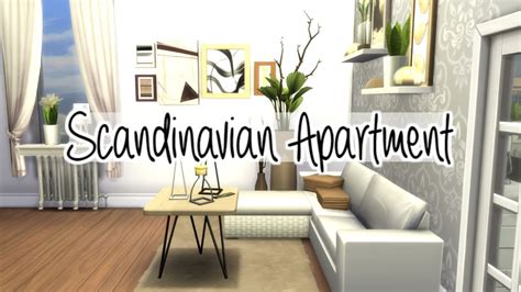 The Sims 4 Speed Build Scandinavian Apartment Group Collab Youtube