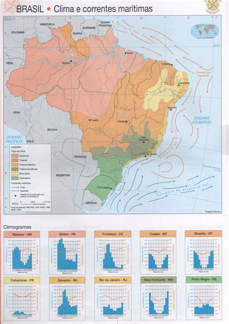Professor Wladimir Geografia Mapas Brasil Clima