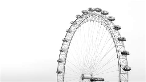 Wallpaper Id 209605 A Black And White Shot Of The London Eye