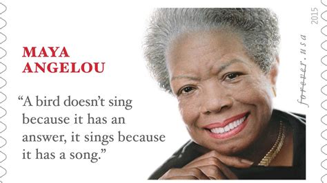 Quote On Stamp Honoring Maya Angelou Attributed To Childrens Book
