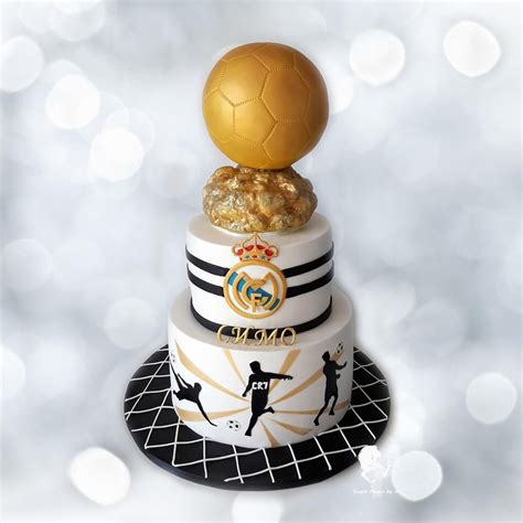 Golden Ball Football Soccer Cake Cake Soccer Birthday Cakes
