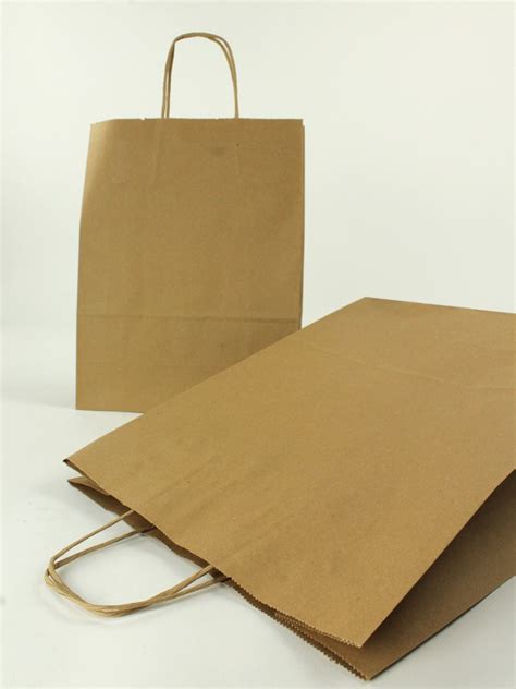 Brown Kraft Twist Handle Carrier Bags