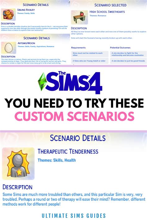 The Best Custom Scenarios For The Sims 4 You Need To Try Sims 4