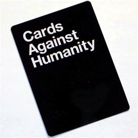 In this game, one player asks one question from the black card for which the rest of the players have their funny answers with their funny white card. Cards against humanity Logos