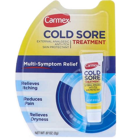 Carmex Cold Sore Treatment 007 Ounce Health And Personal Care