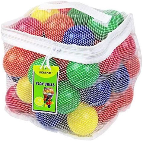 Click N’ Play Pack Of 50 Phthalate Free Bpa Free Crush Proof Plastic Ball Pit Balls 6 Bright