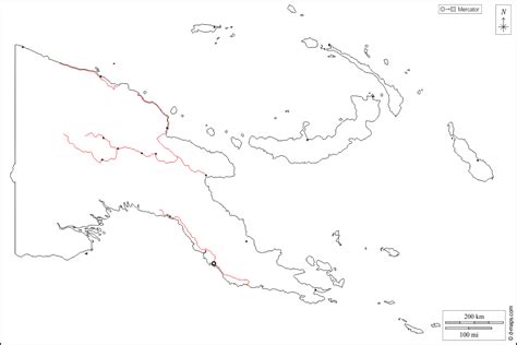 Papúa Nueva Guinea Mapa Gratuito Mapa Mudo Gratuito Mapa En Blanco