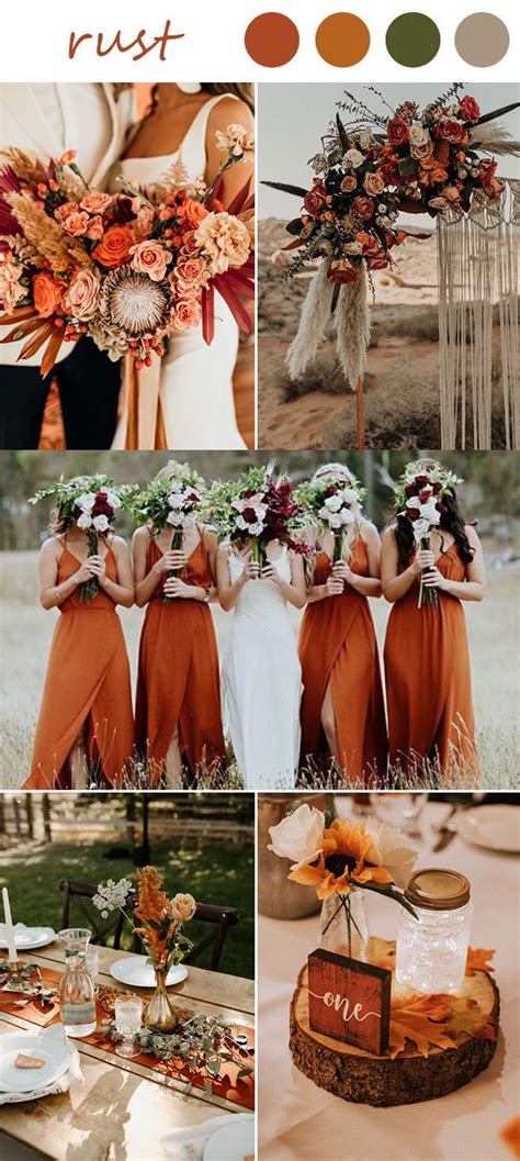 Rust Wedding Ideas And Inspiration For Fall In 2020 Rusting Wedding