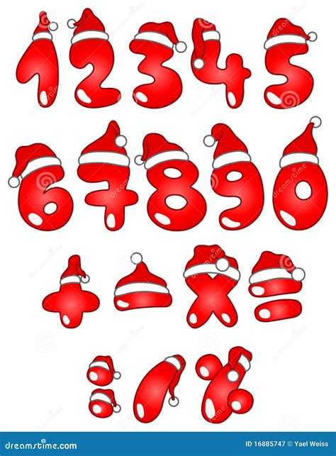 Christmas Numbers Royalty Free Stock Photography Image 16885747