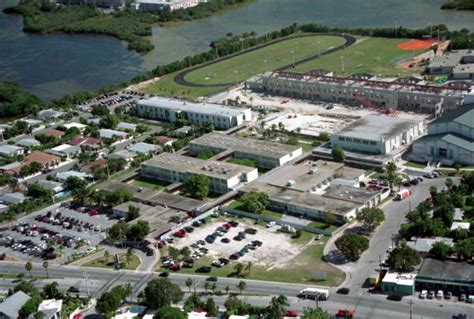 Florida Memory Aerial View Of The Key West High School Complex On