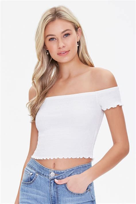 Smocked Off The Shoulder Top