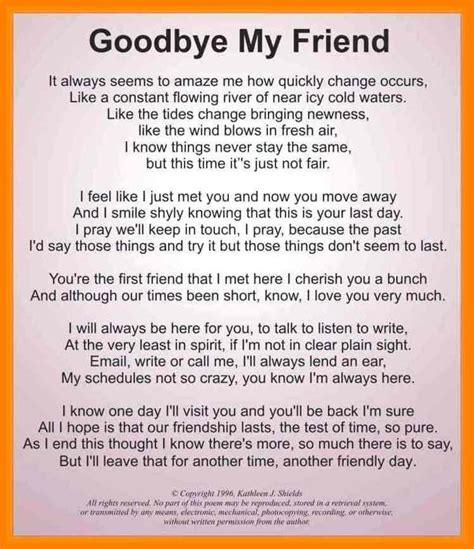 Goodbye Letter To A Friend